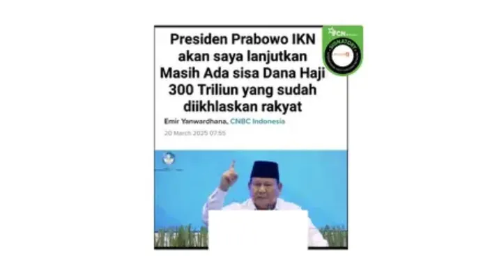 Dana Haji IKN: Rp300 Triliun, Benarkah Rakyat Setuju?