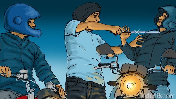 Jambret Sadis Cileungsi Bogor, Rampas HP, Polisi Buru Pelaku