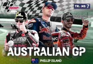 Nonton LIVE Sprint Race MotoGP Australia 2024 Trans7 & SPOTV