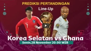 Nonton Live Streaming Korea Selatan vs Ghana Piala Dunia 2022
