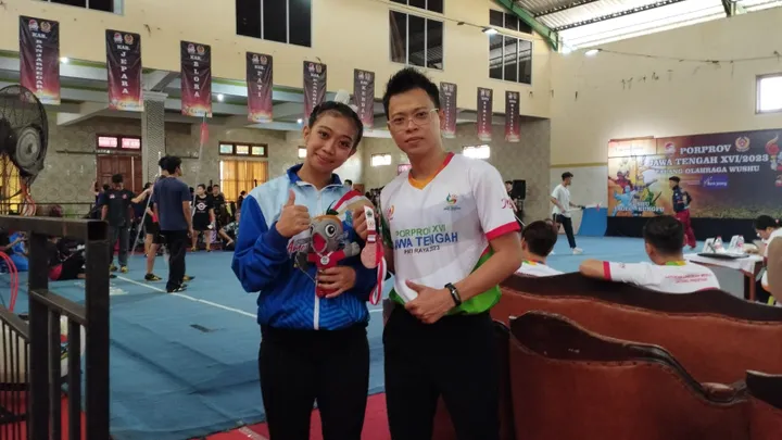 Wushu Tegal Berjaya! Della Adhelia Raih Perunggu Porprov Jateng 2023