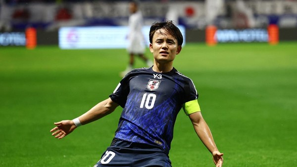 Kubo Cetak Gol, Debut Kapten Jepang Tak Gentar Hadapi Indonesia