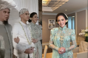 Maia Estianty Memesona: Kebaya Mint Akad Al Ghazali