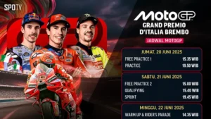 Nonton Live MotoGP Italia 2025 Brembo di Vidio